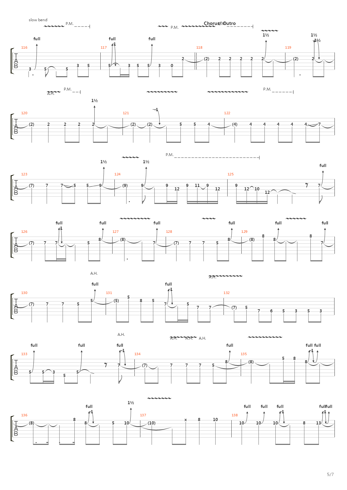 Nightrain吉他谱