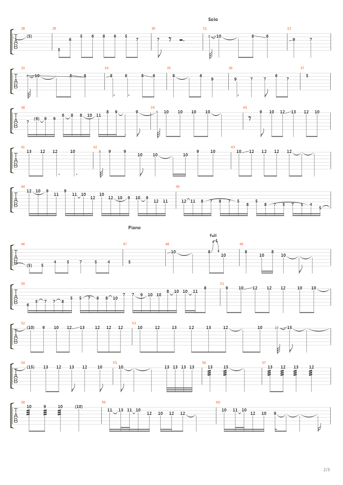 Spanish吉他谱