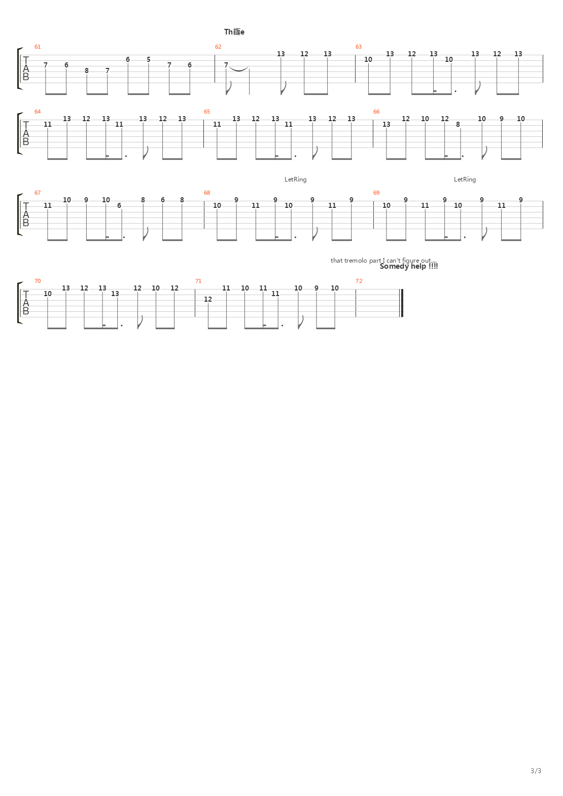 Spanish吉他谱