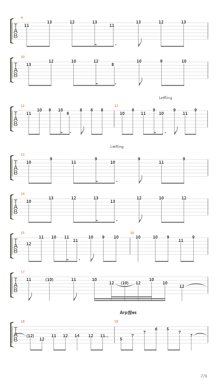 Spanish吉他谱