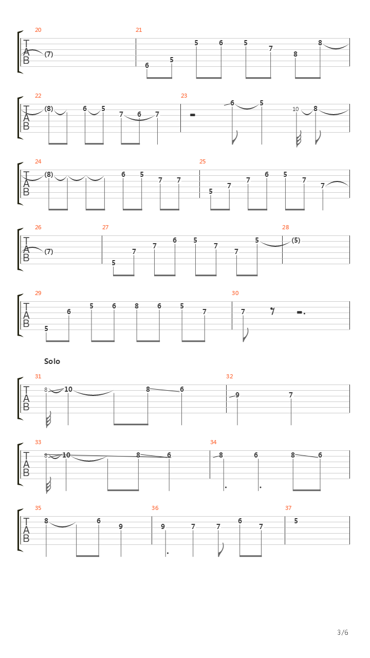 Spanish吉他谱