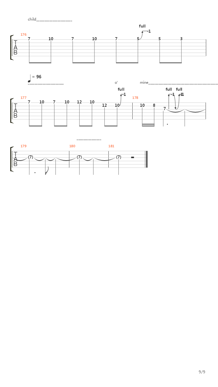 Sweet Child O Mine(13)吉他谱