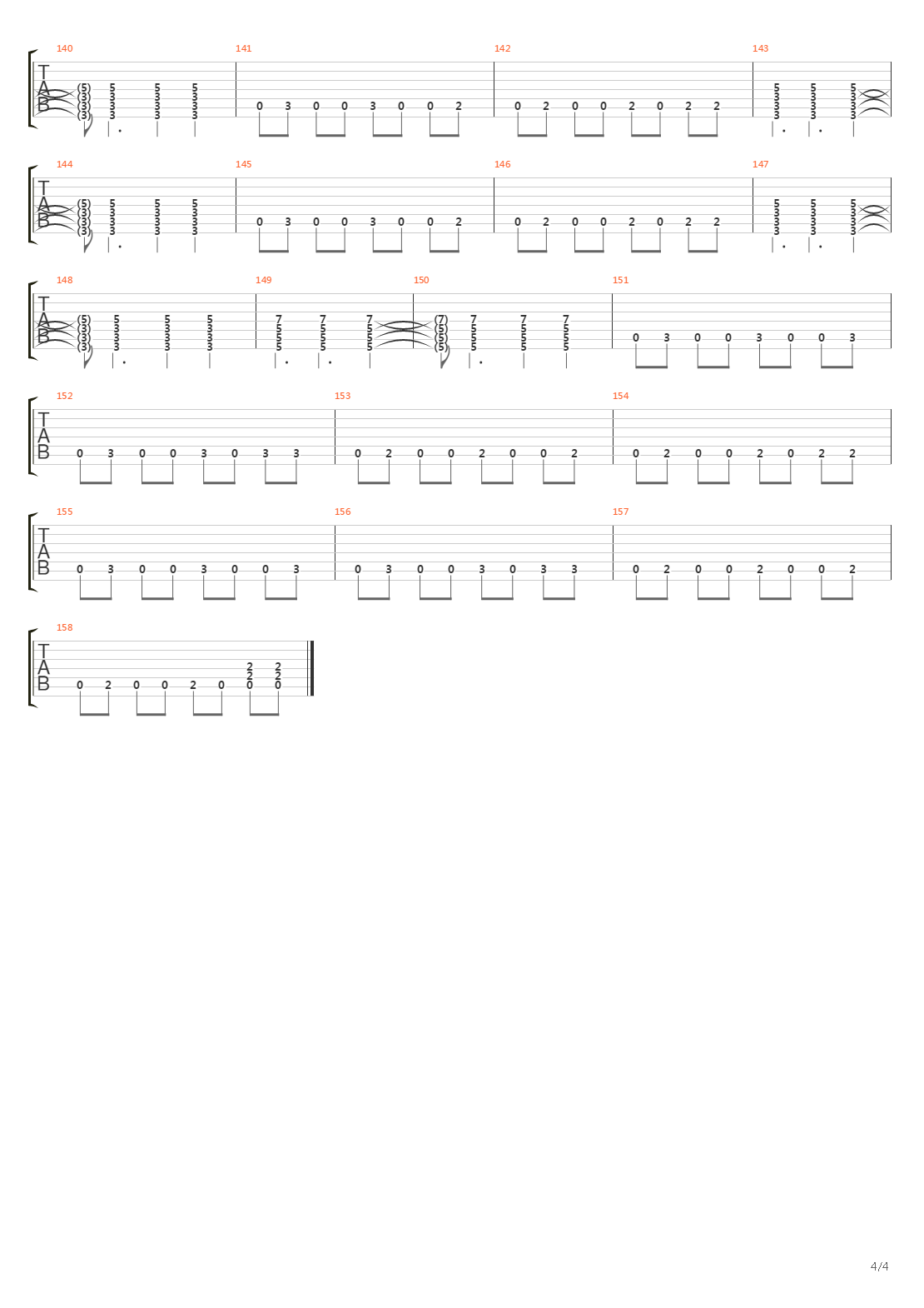 The Beginning Of The End吉他谱