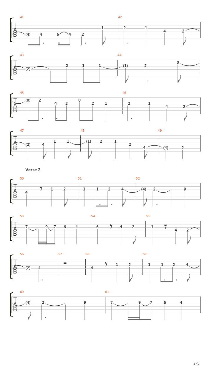 The Funeral Of Hearts吉他谱