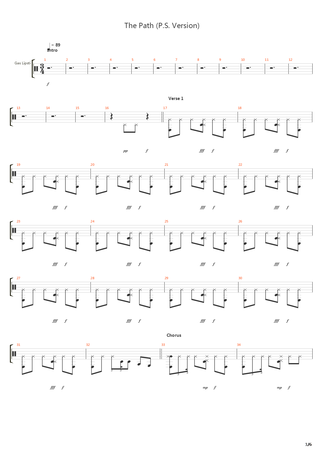 The Path吉他谱