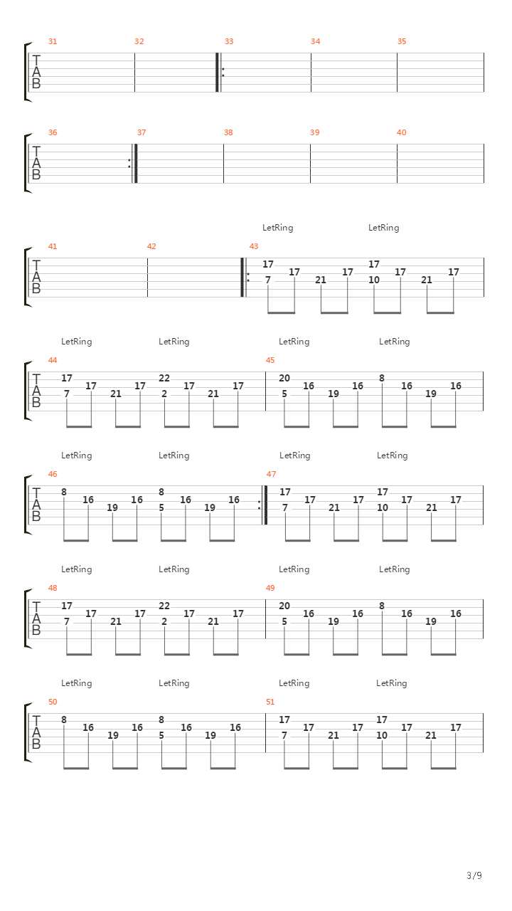 The Sacrament吉他谱