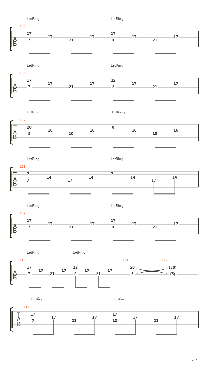 The Sacrament吉他谱