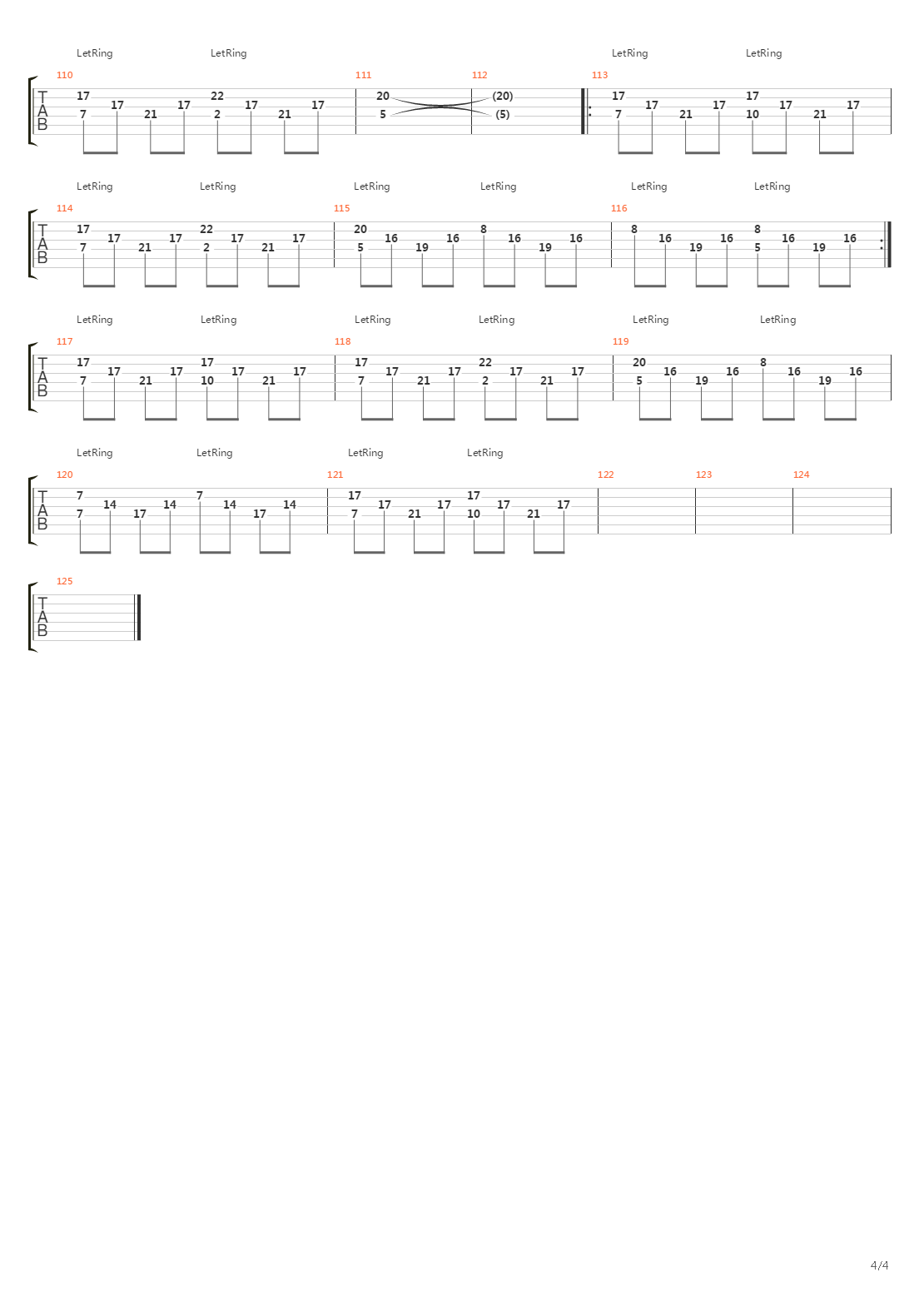 The Sacrament吉他谱