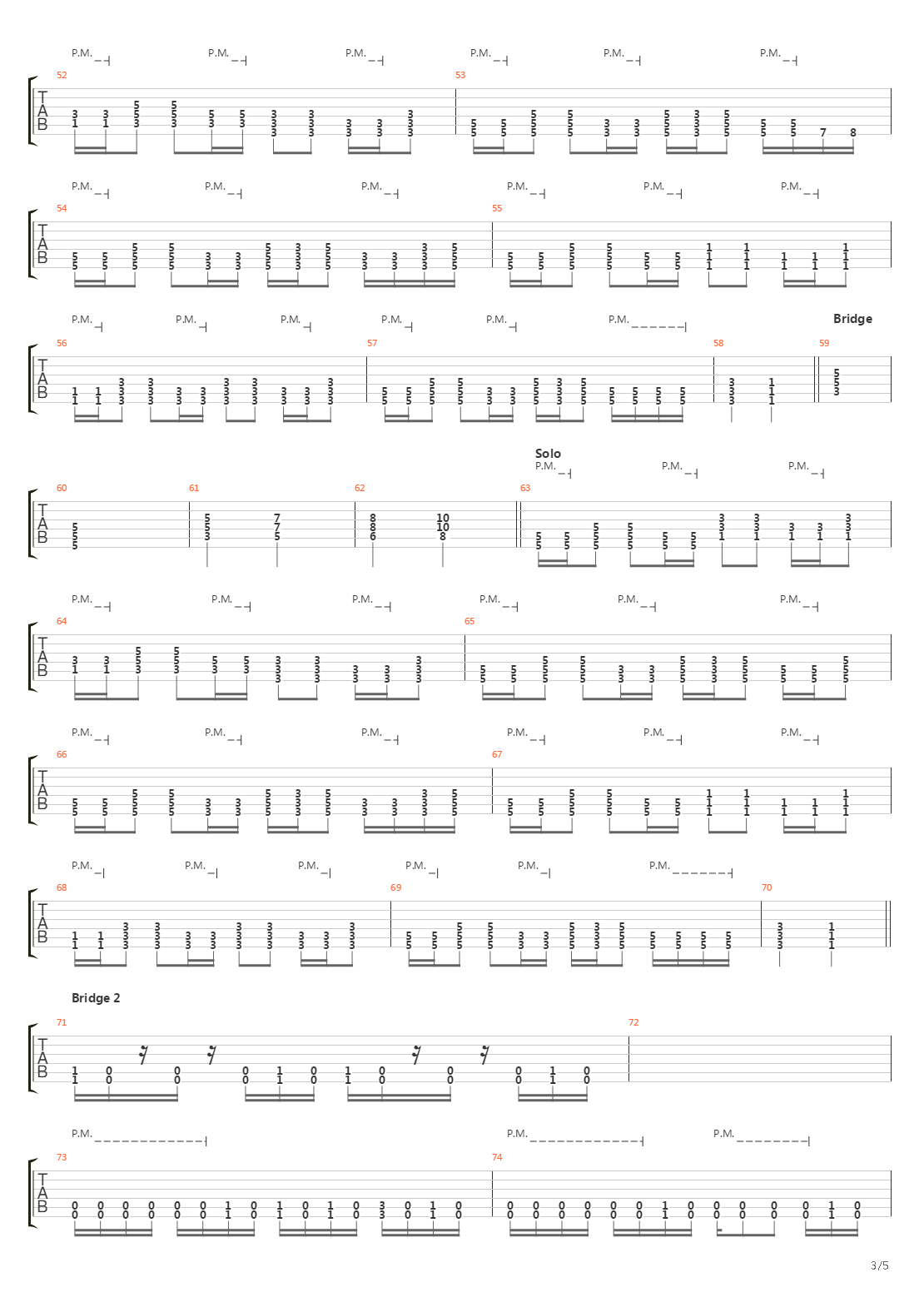 Cadence Of Her Last Breath吉他谱