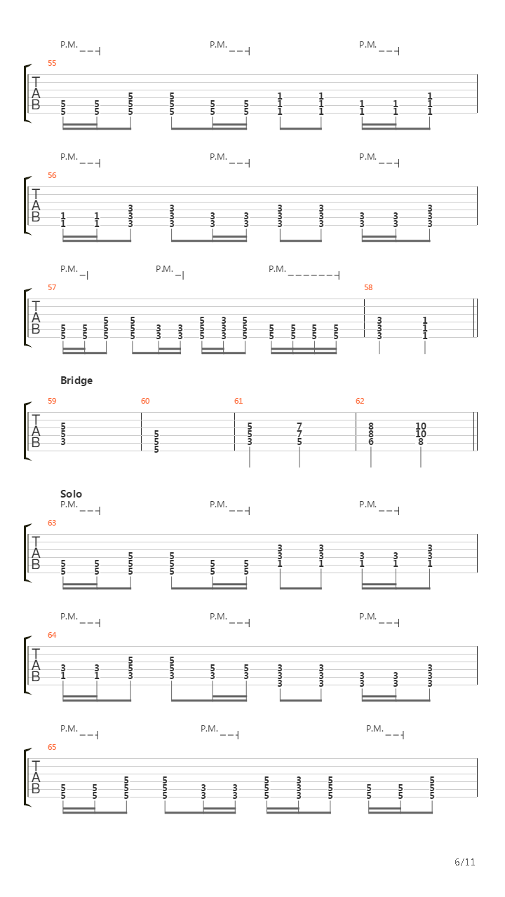 Cadence Of Her Last Breath吉他谱