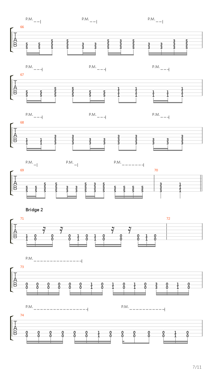 Cadence Of Her Last Breath吉他谱