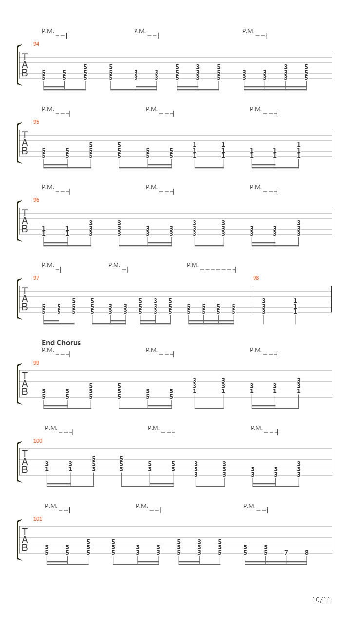 Cadence Of Her Last Breath吉他谱