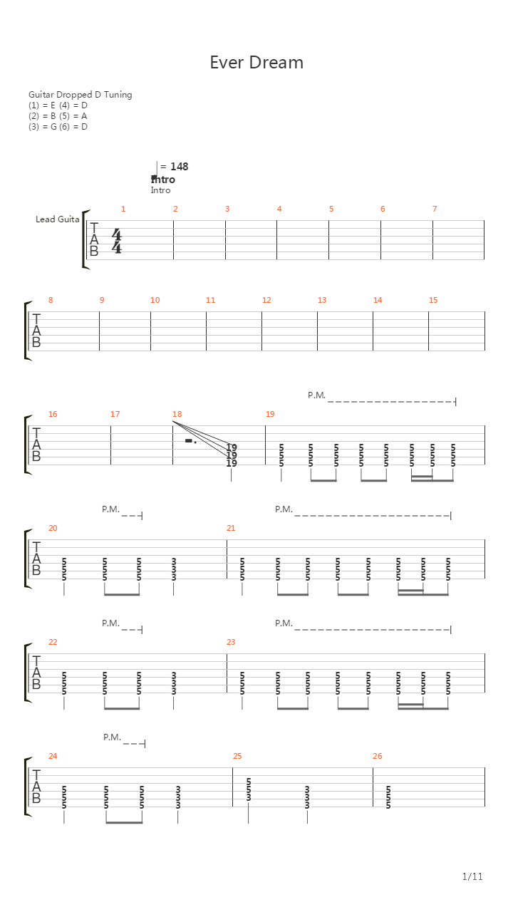 Ever Dream吉他谱