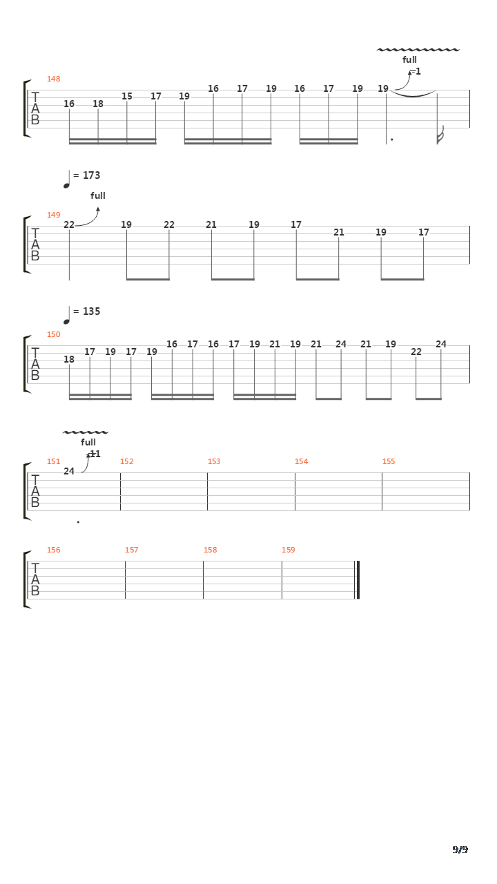 Over The Hills And Far Away吉他谱