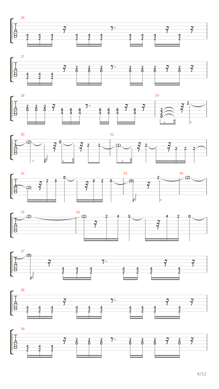 Passion And The Opera吉他谱
