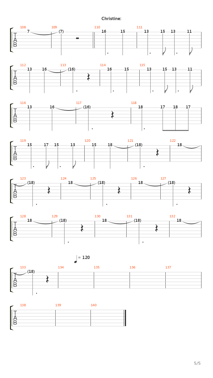 Phantom Of The Opera吉他谱