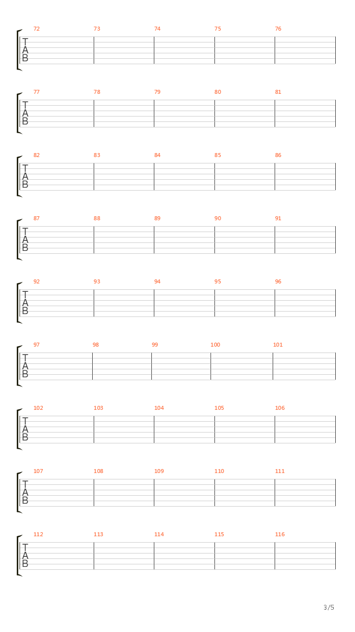 Tenth Man Down吉他谱