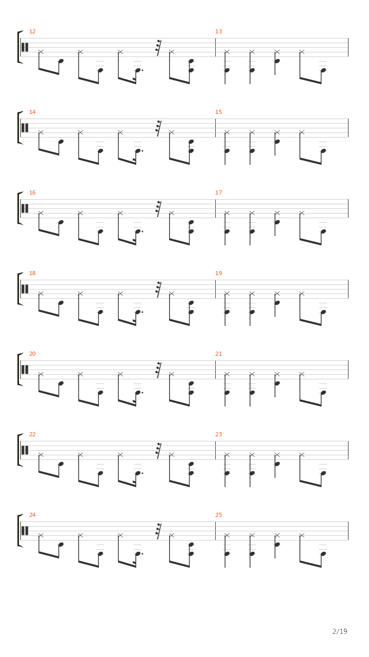 Burn吉他谱