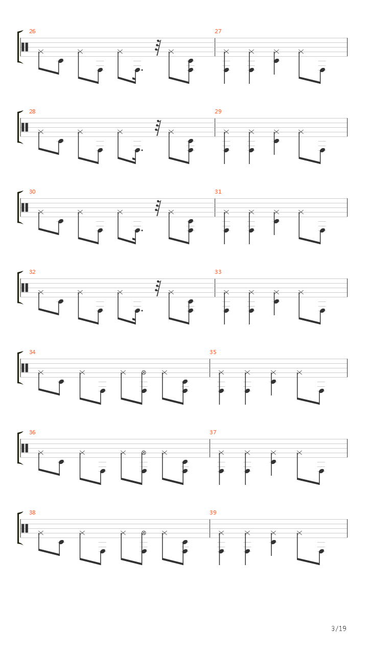 Burn吉他谱