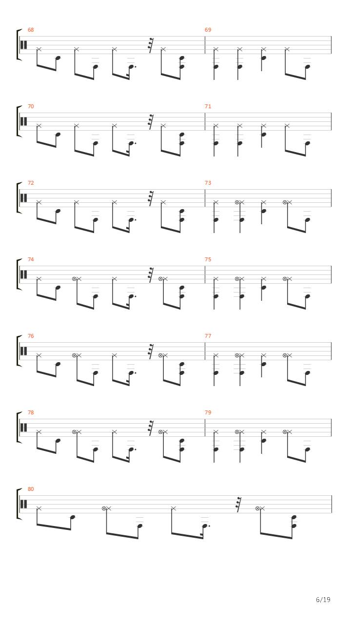 Burn吉他谱