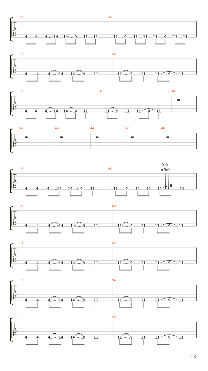 Discipline吉他谱