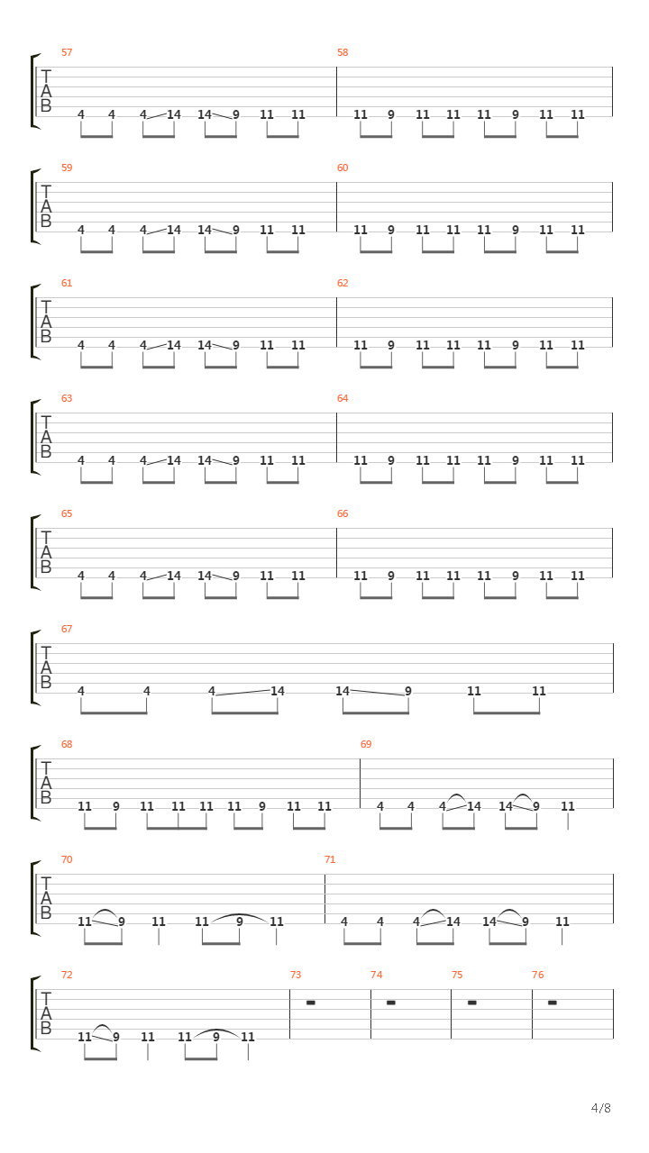 Discipline吉他谱