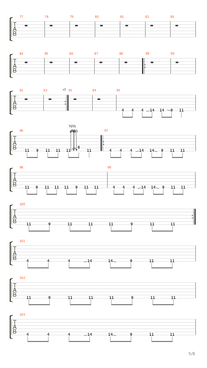 Discipline吉他谱