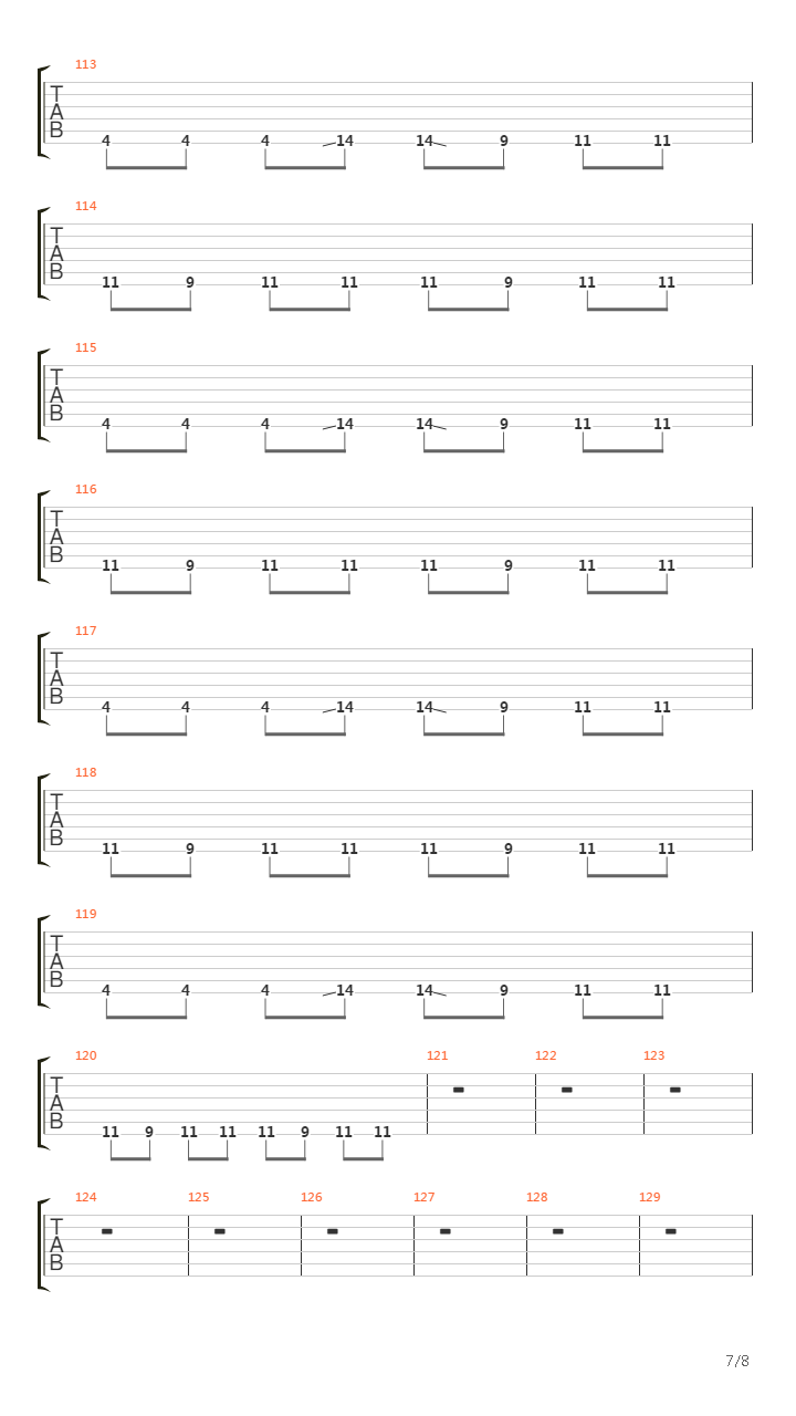 Discipline吉他谱