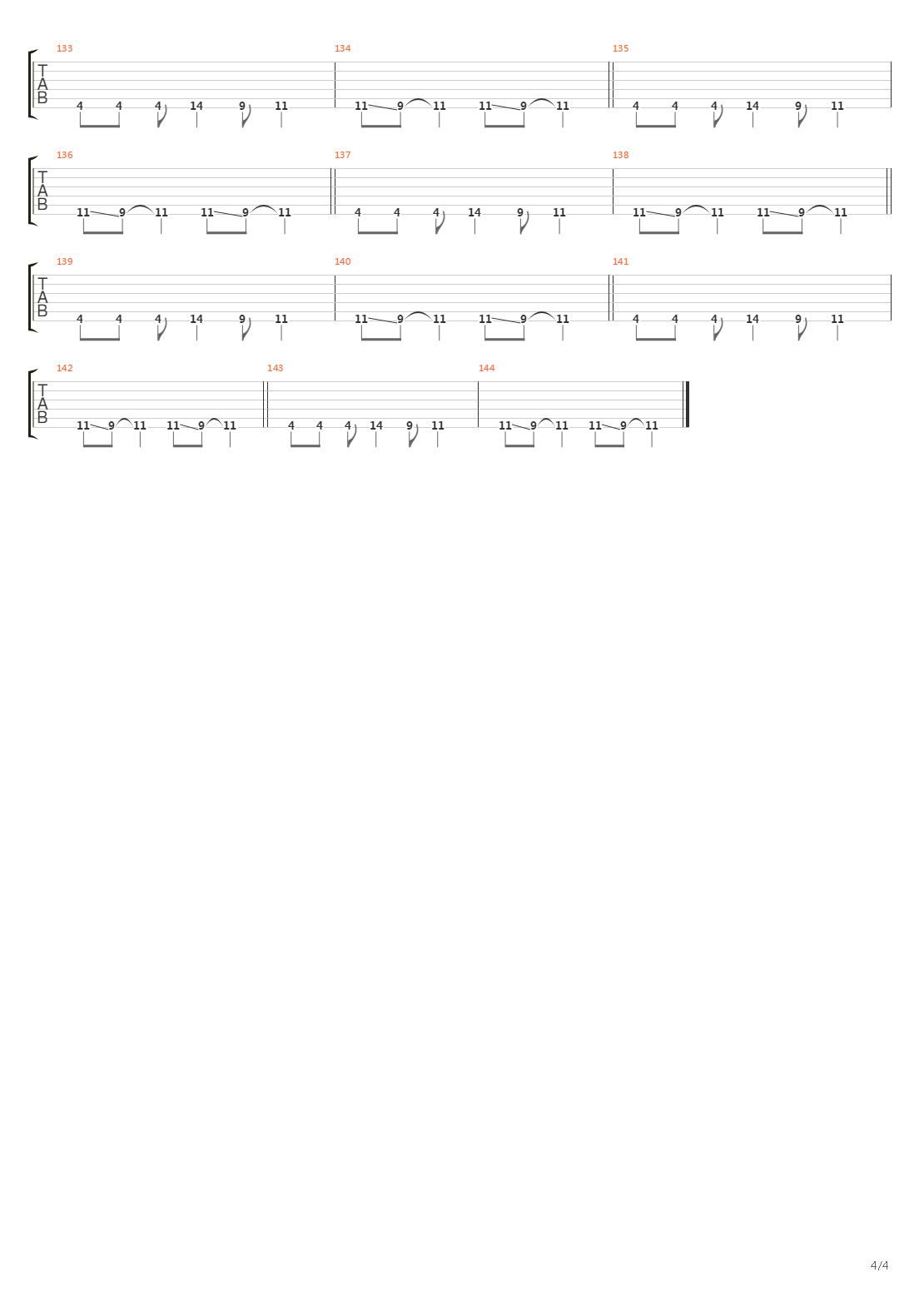 Discipline吉他谱