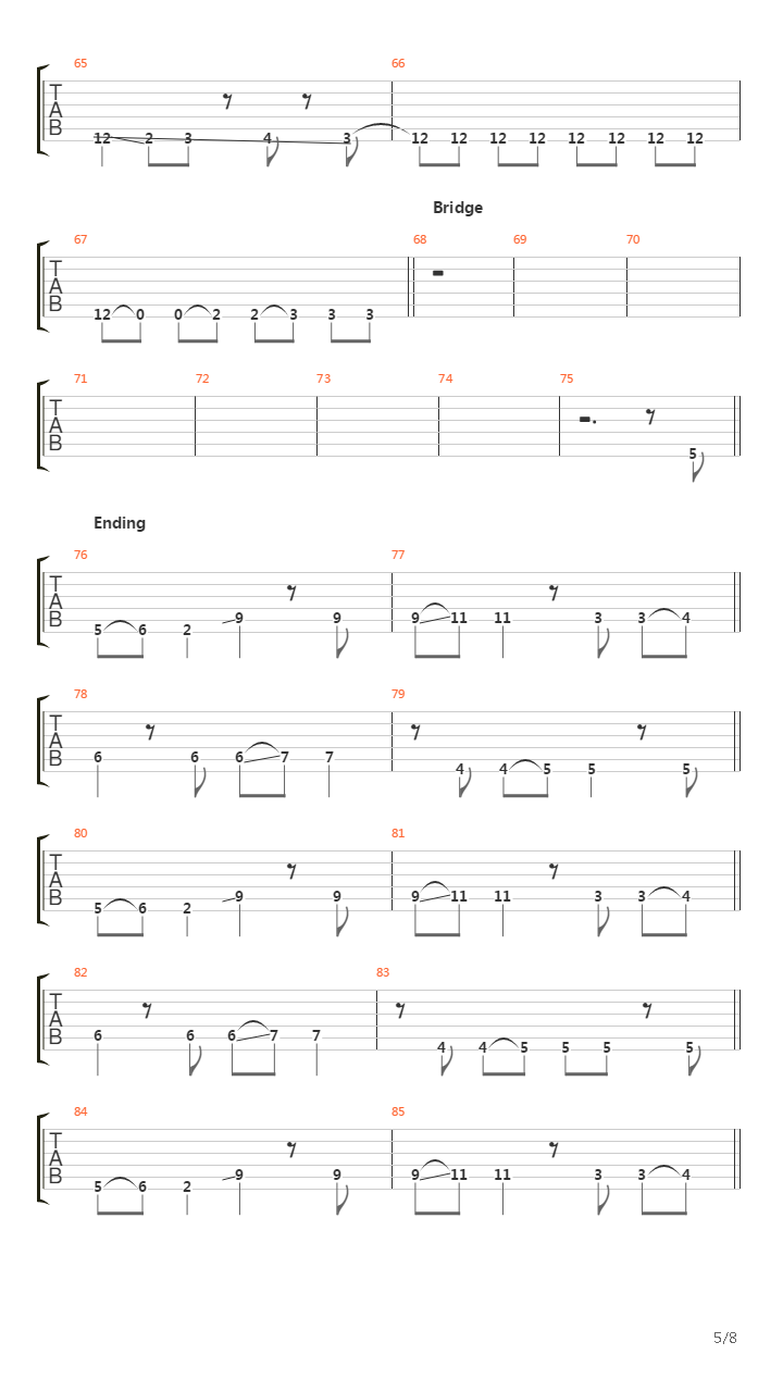 Echoplex吉他谱