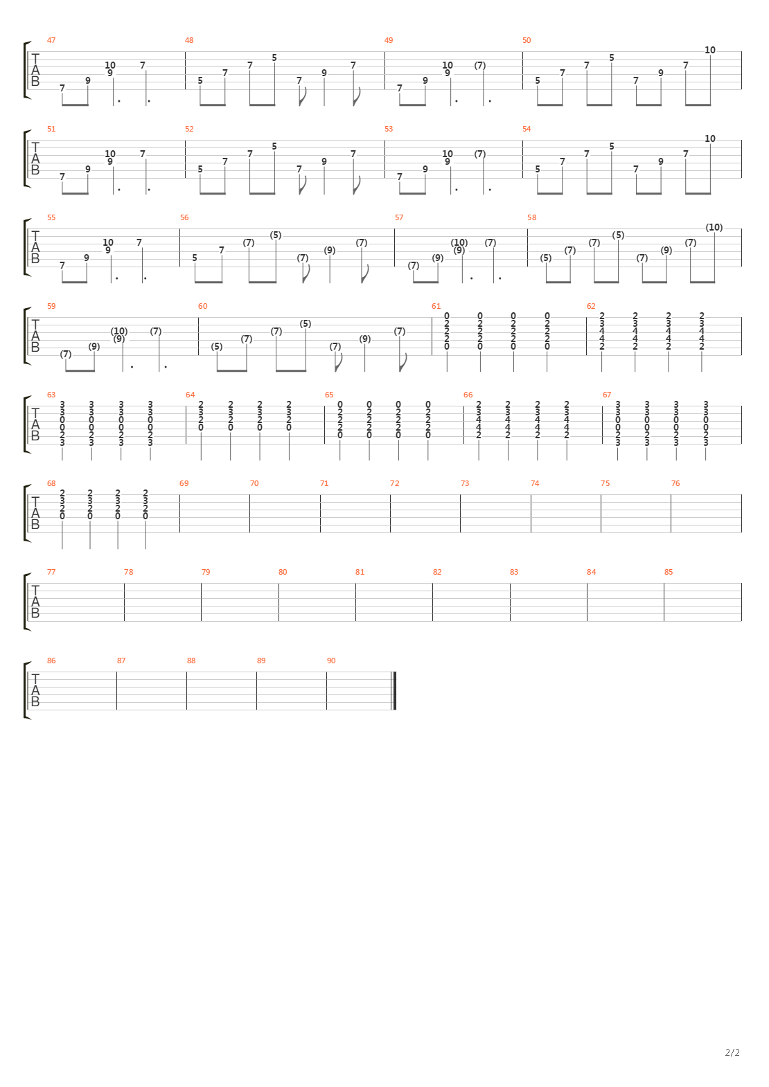 Hurt吉他谱