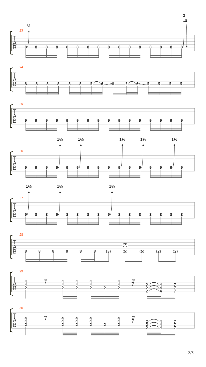 Hyperpower吉他谱