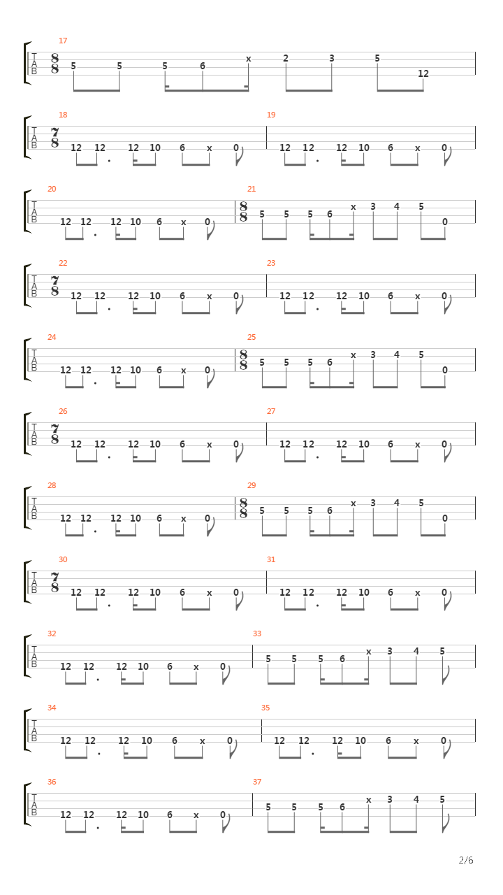 March Of The Pigs吉他谱