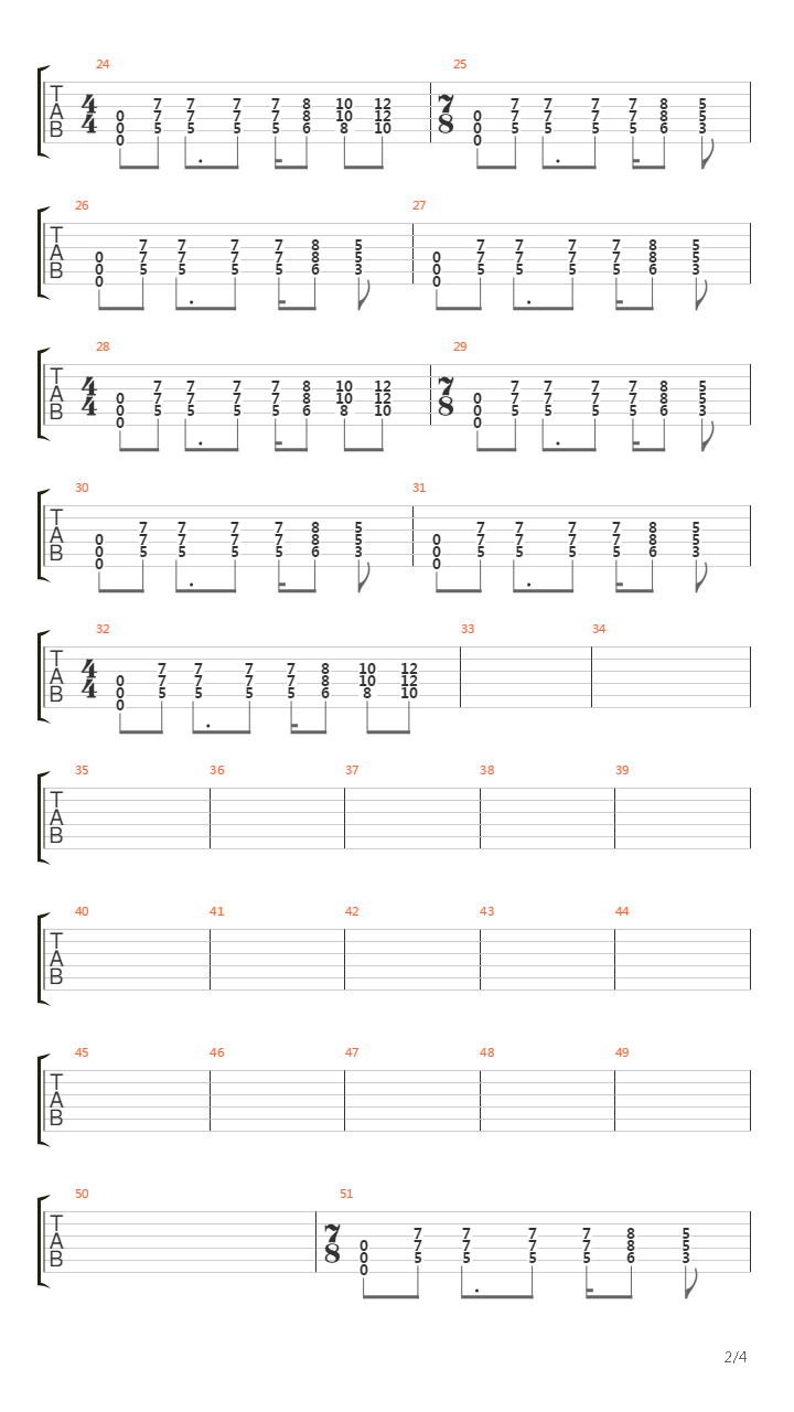 March Of The Pigs吉他谱