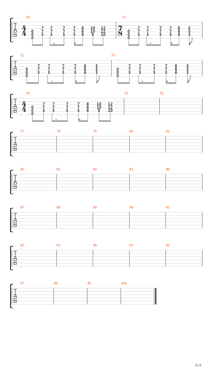 March Of The Pigs吉他谱