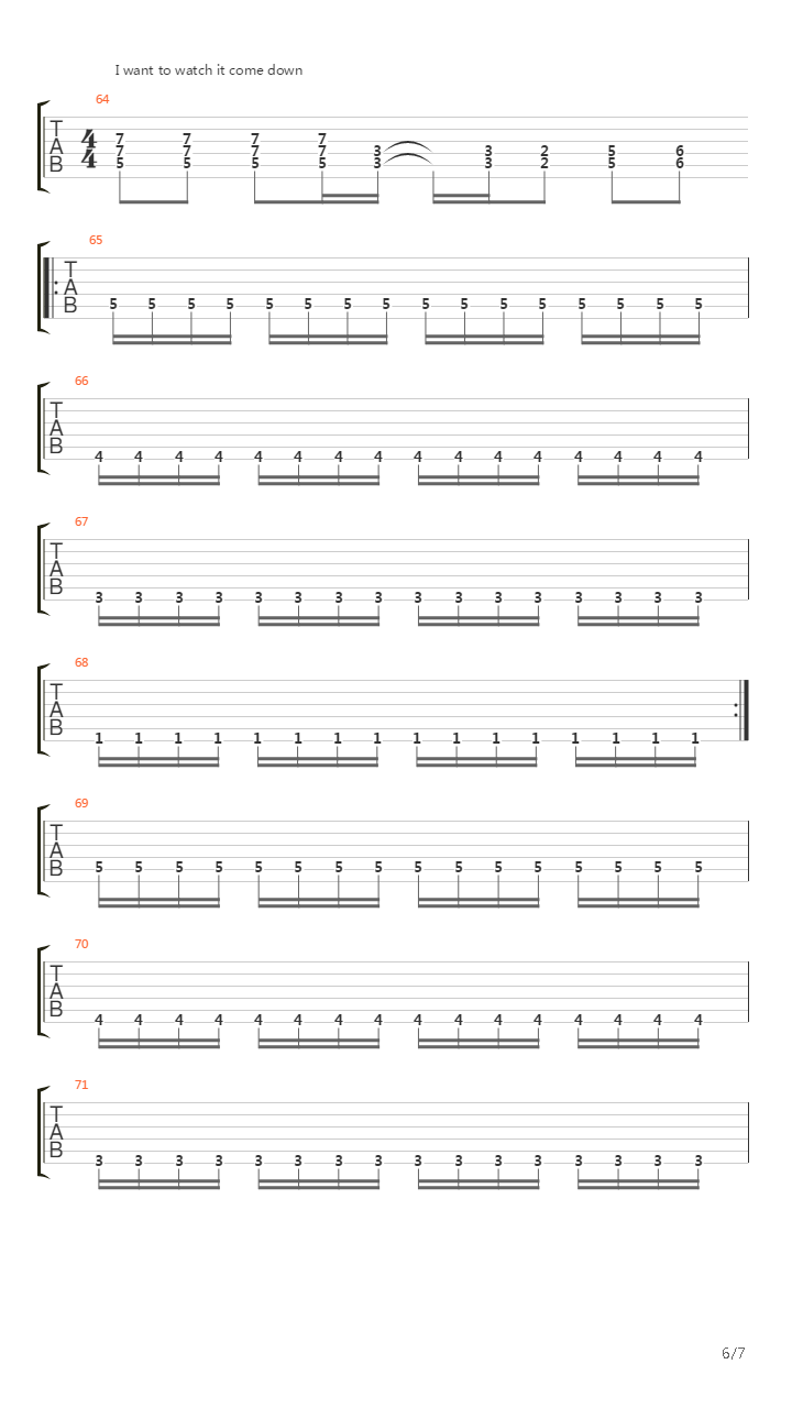 March Of The Pigs吉他谱