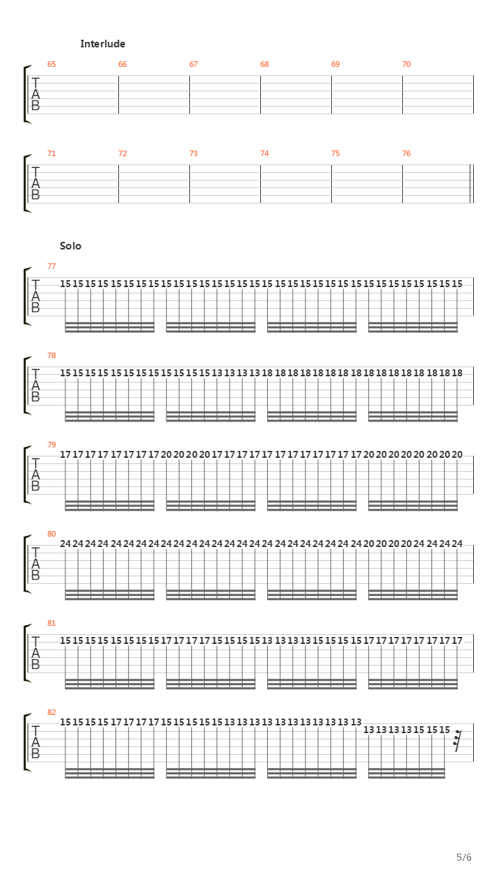 The Beginning Of The End吉他谱