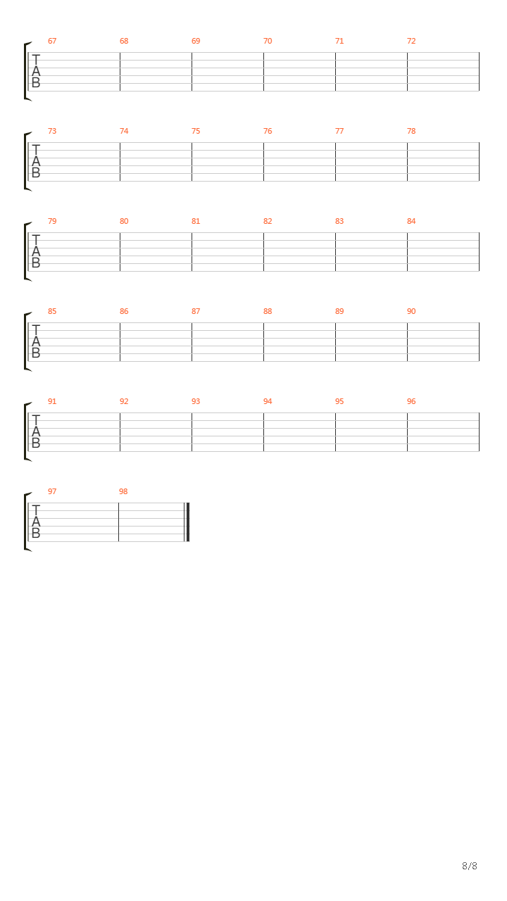 The Beginning Of The End吉他谱