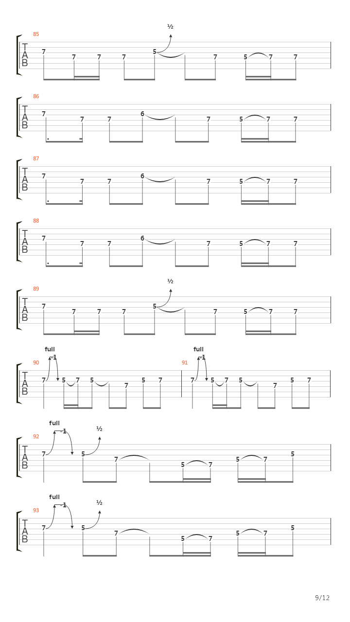 Columbia吉他谱