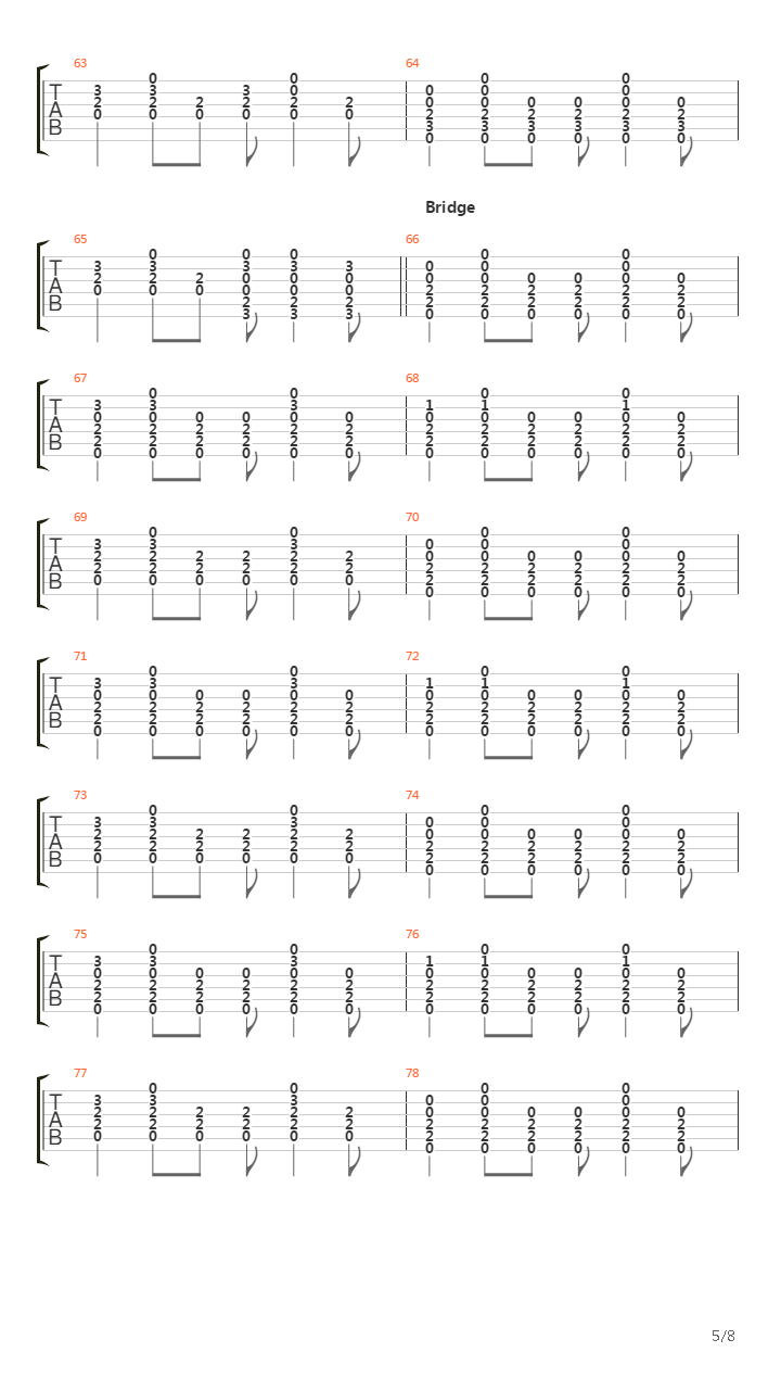 Falling Down吉他谱