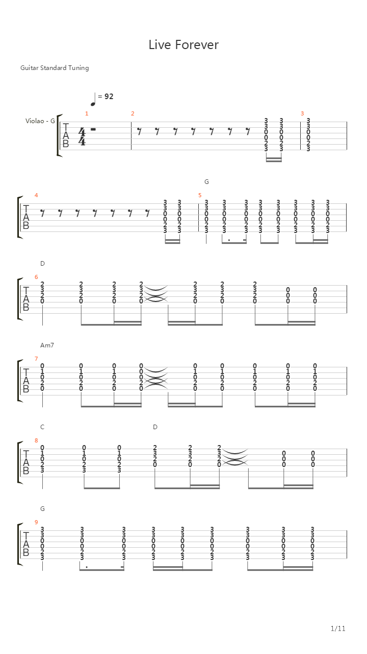 Forever吉他谱