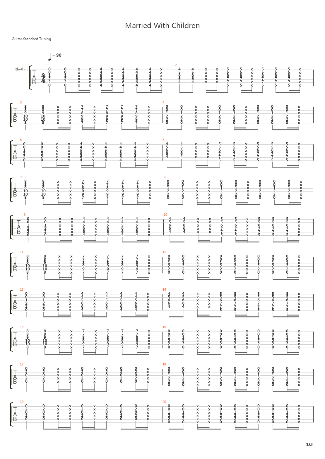 Married With Children吉他谱