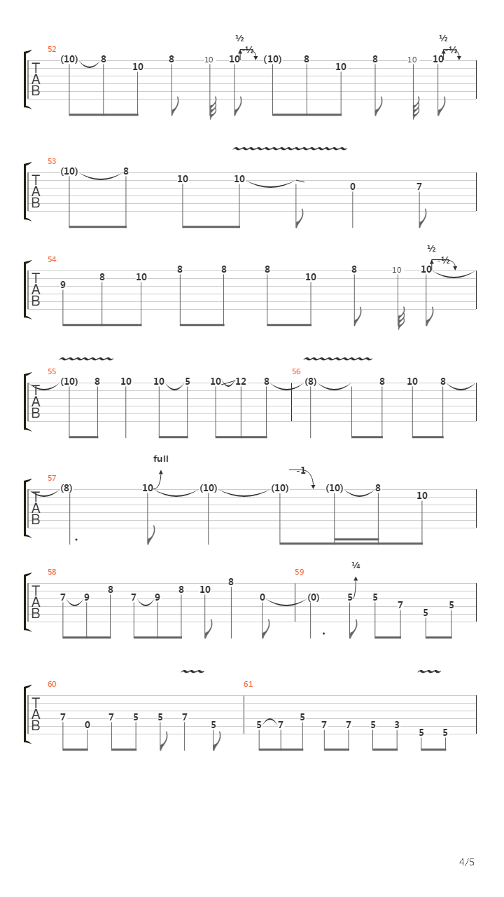 Swamp Song吉他谱