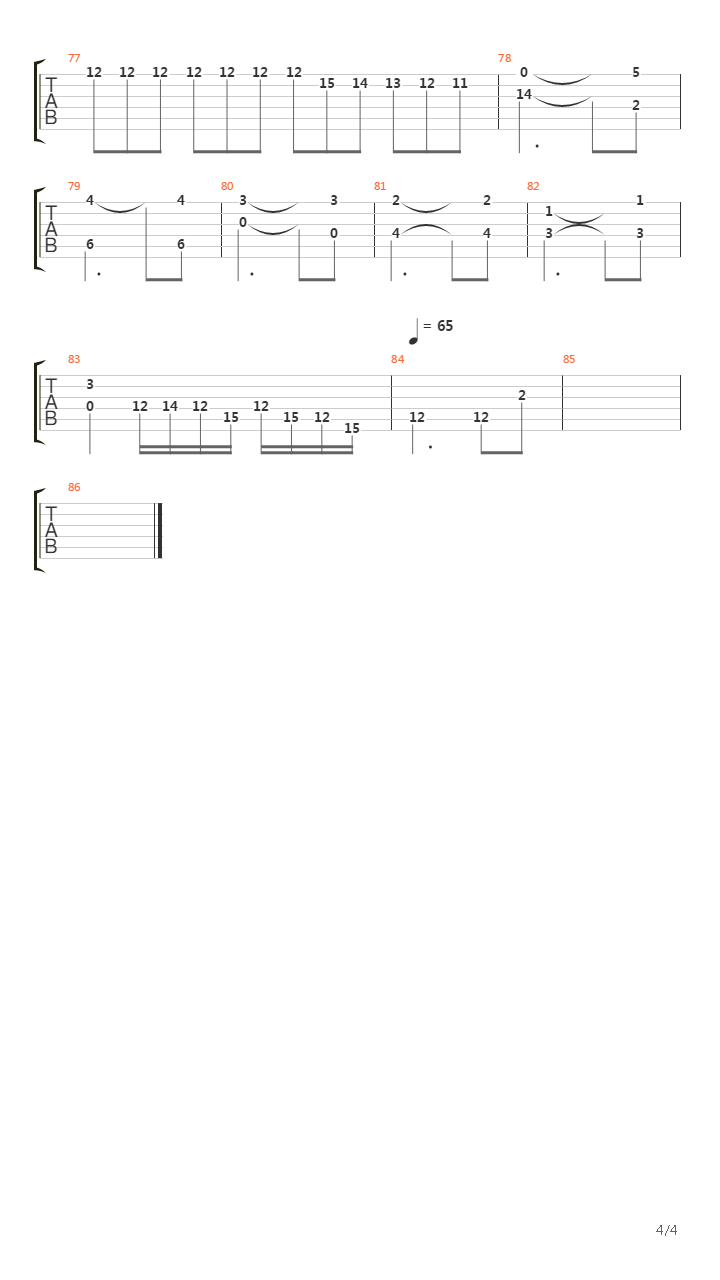 The Masterplan吉他谱