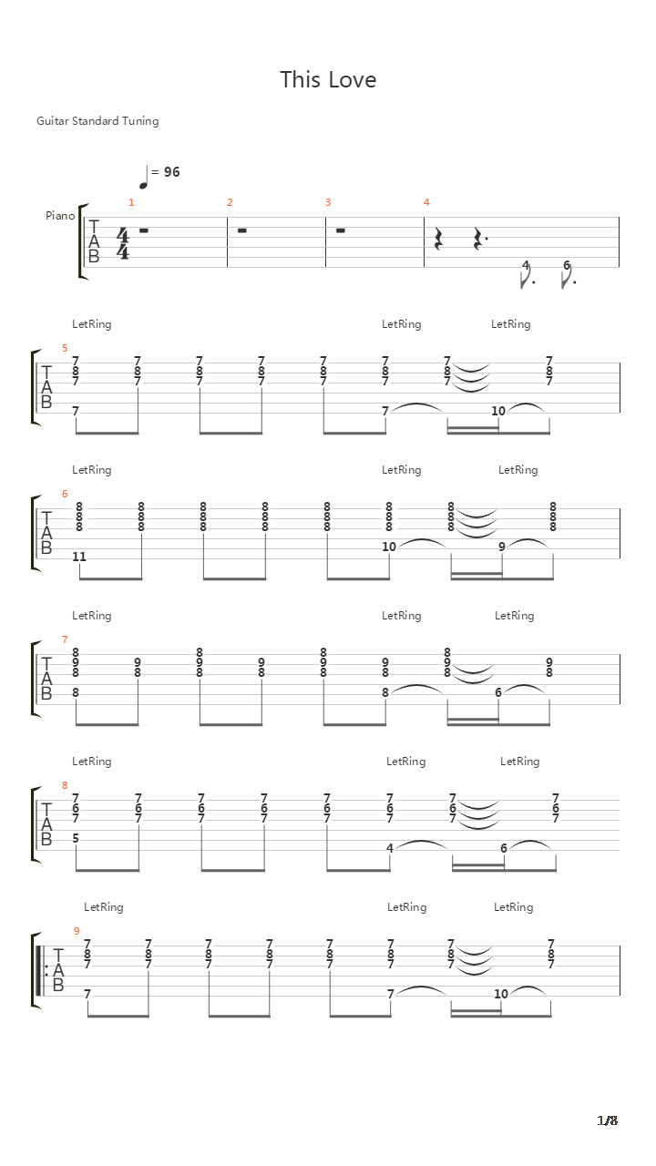 This Love吉他谱