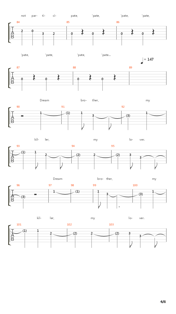 Battle For The Sun吉他谱