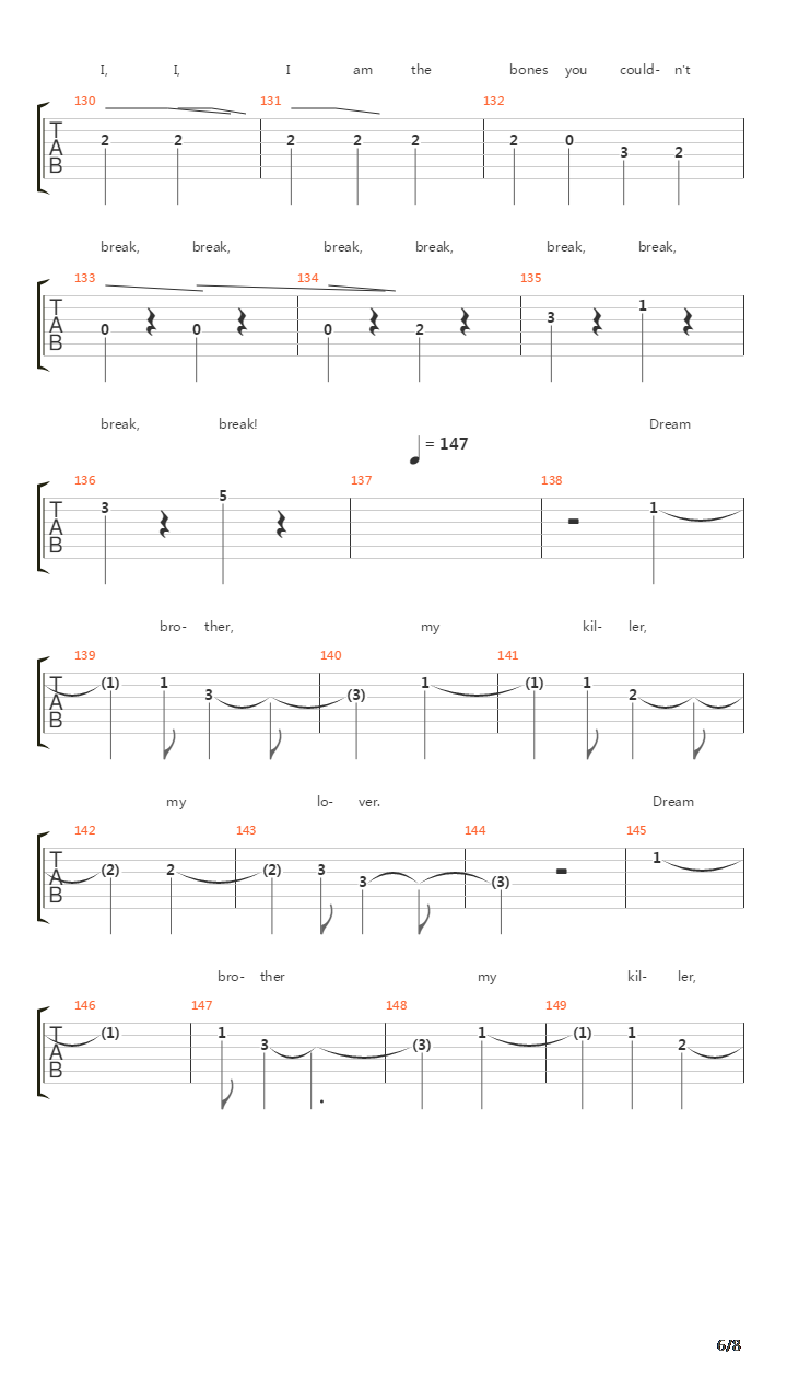 Battle For The Sun吉他谱