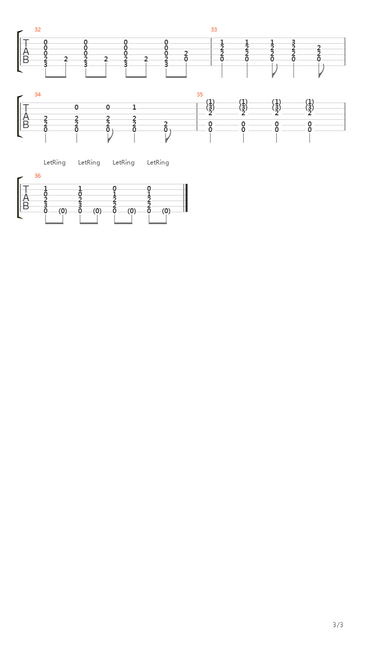 Holocaust吉他谱