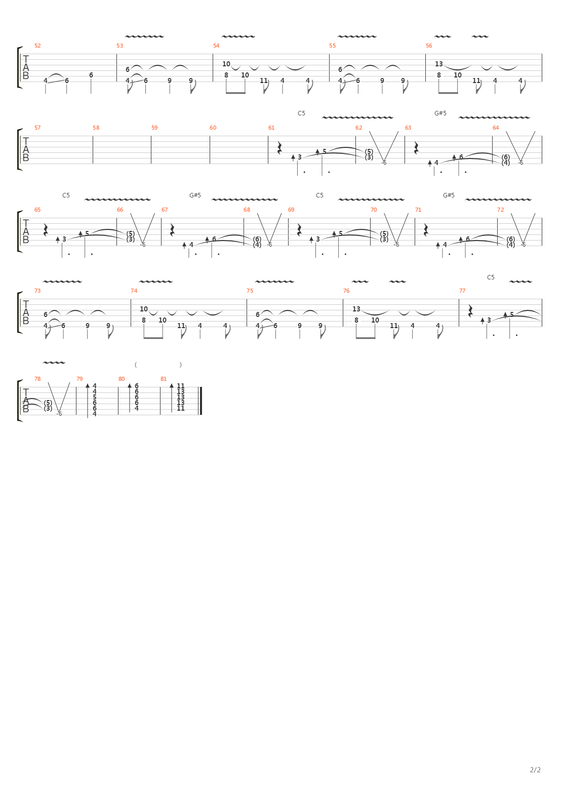 Narcoleptic吉他谱