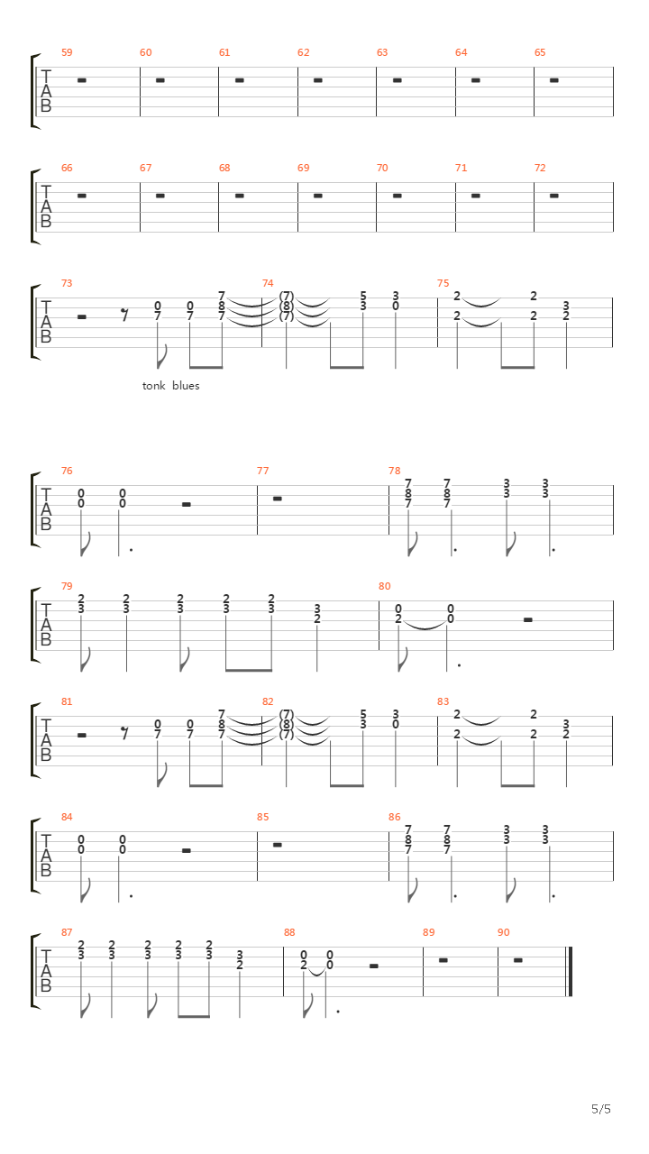 Country Honk吉他谱
